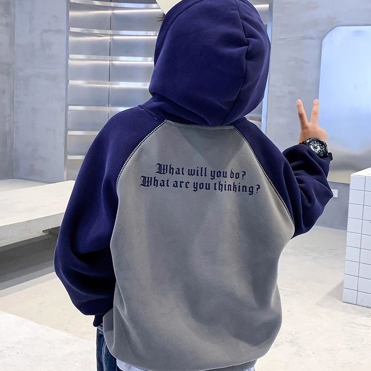 Ddmyshoesvip Boys Hooded Sweatshirt Spring Autumn In New Outerwear And With A Trendy Base For Young Children