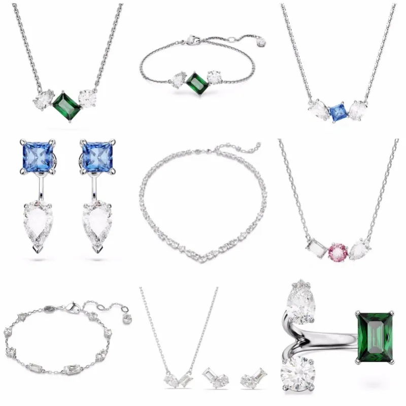 Bracelets fashion swan Designer Tennis Bracelets classic Crystal Diamond Iced Out Chain Necklaces earring ring personality Women Designer Jewelry Gift wholesale