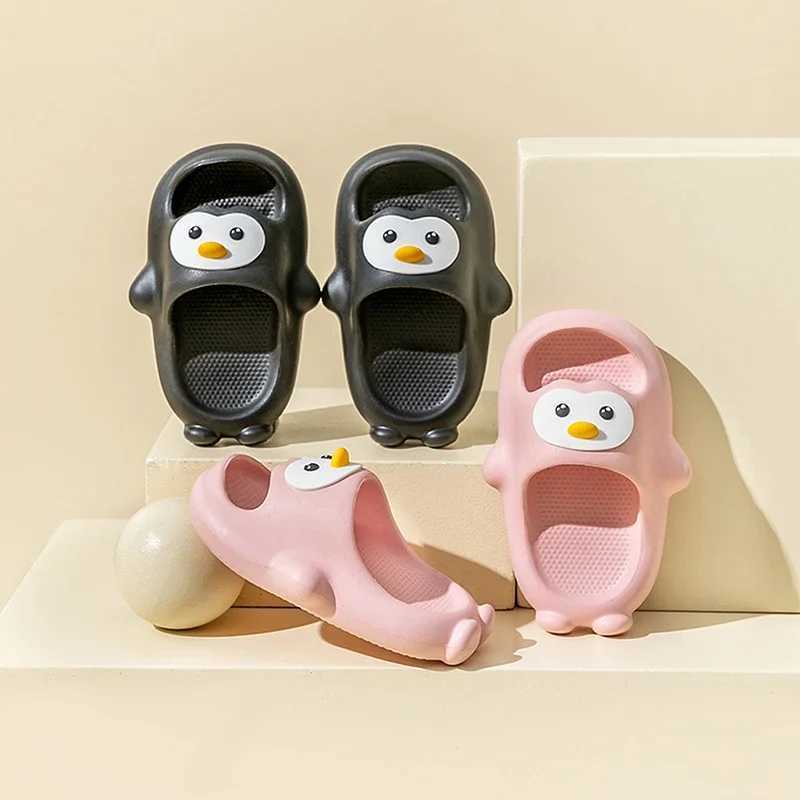 Children Bathroom Slippers Summer Solid Color Anti Slip Soft Sole Kid Slippers 2-8 Years Old Boys and Girls Cute Home SlippersT250311