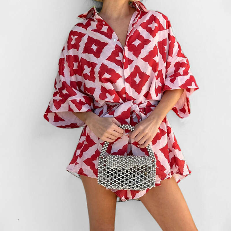 2025 New Elegant And Casual Loose Printed Strap Jumpsuit For Women KLMY