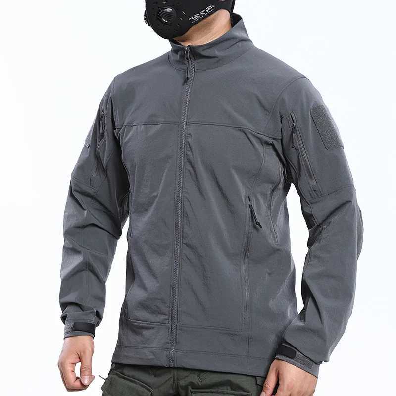 2.0 Lightweight Waterproof Tactical Hiking Jacket Outdoor Multi pockets Work Coat Spring Autumn Stretch Camo Climbing ClothingT250311