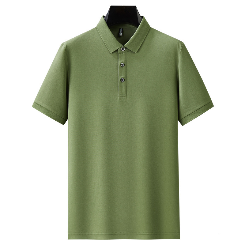 Ribbed collar short sleeved polo shirt for business and leisure, light luxury men's clothing, 2025 summer new cool T-shirt tracksuit