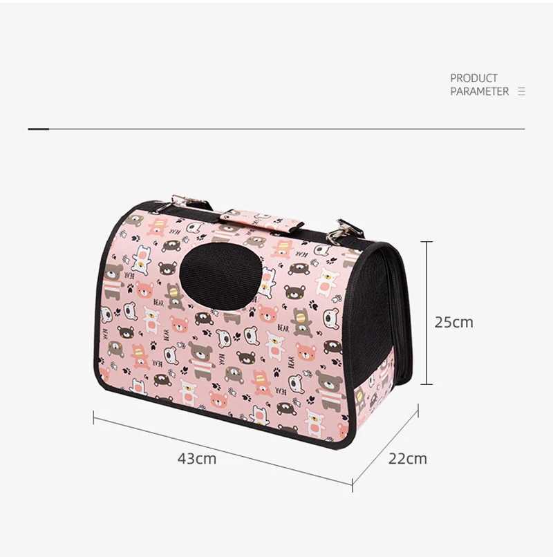 Cat Carrier Shoulder Bag With Breathable Mesh Dogs Kitten Outdoor Portable Metro Car Handbag Small Animals Cage Pet Supplies 250205