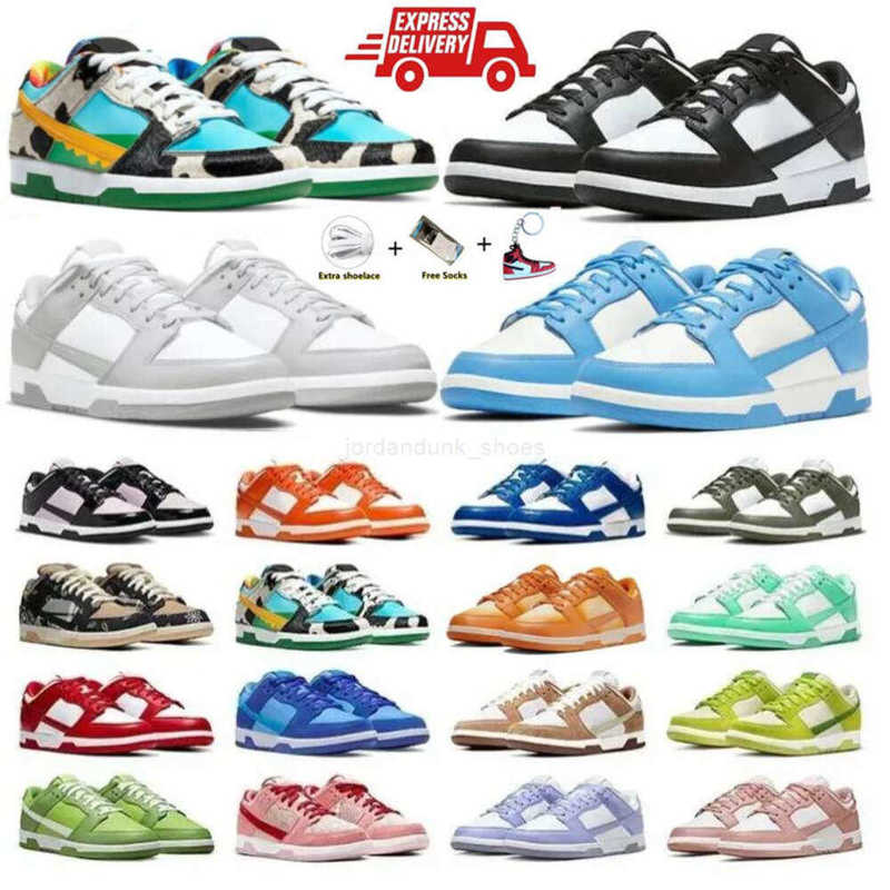 Low Running Designer Shoes Flat casual shoes Sneakers Black White Grey Fog Triple Pink University Red Mens Women Sports Trainers Sneaker Lows