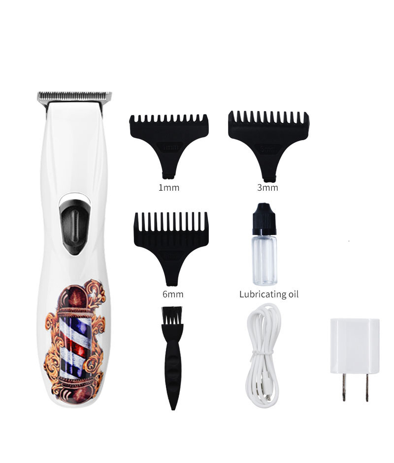 Rechargeable hair trimmer professional electric beard hair clipper for men hair cutting machine barber cordless zero blade 240111