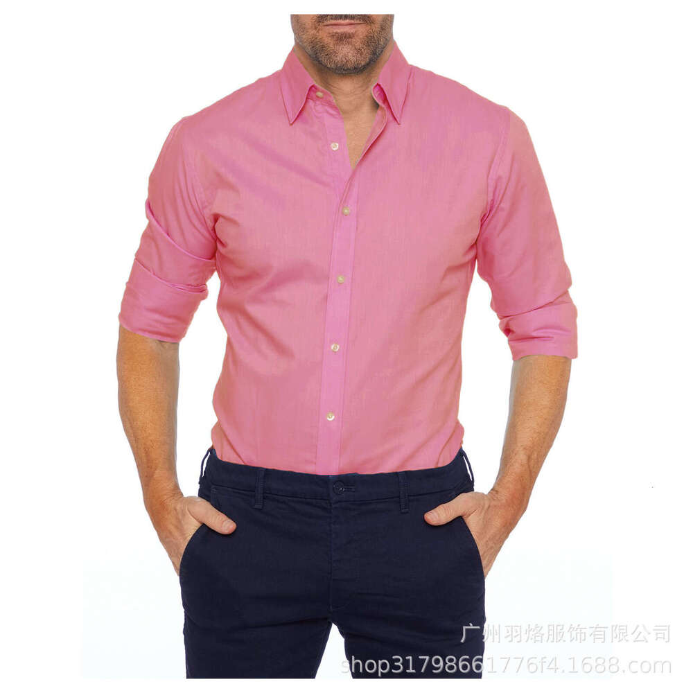 Men's Four Seasons Leisure Oxford Cloth Shirt Slimming Business Edition Anti access Zipper Design for 2025 New Casual Fashion Trendy Clothing