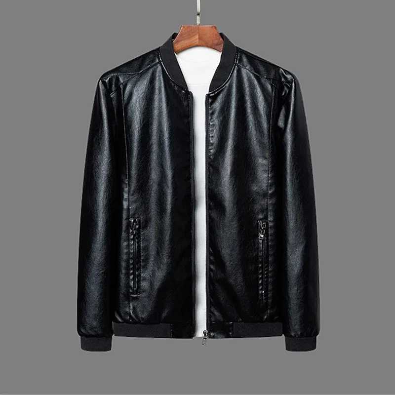 Jackets Men Brand Clothing PU Leather Jacket Men Plus Size Blazer Casual Mens Jackets Motorcycle Windbreake 5XL 6XL 7XL 8XL PlusT250311