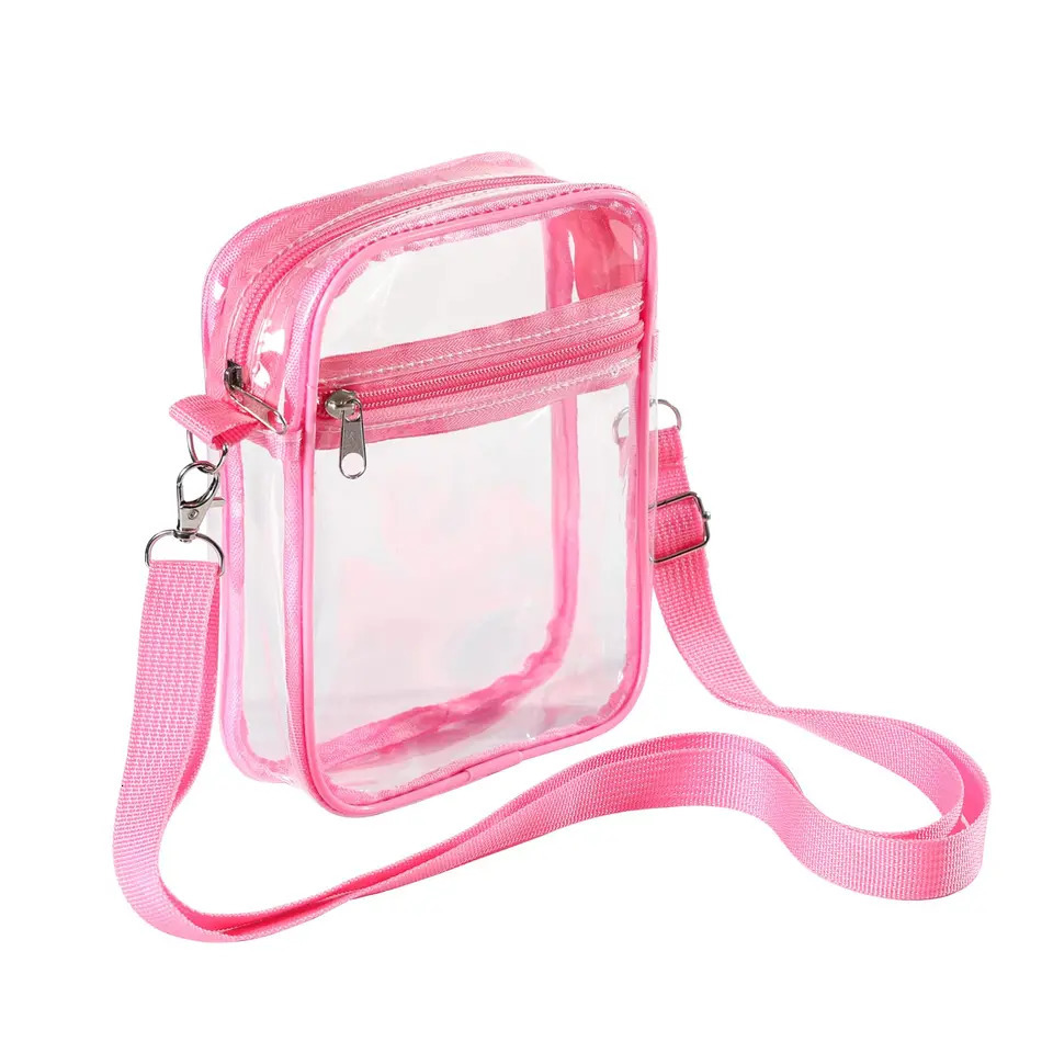 Clear Bag For Concert Transparent Pvc Shoulder Crossbody Bag Portable Waterproof Shopping Bag 2024 Summer Beach Bag Wholesale R250311