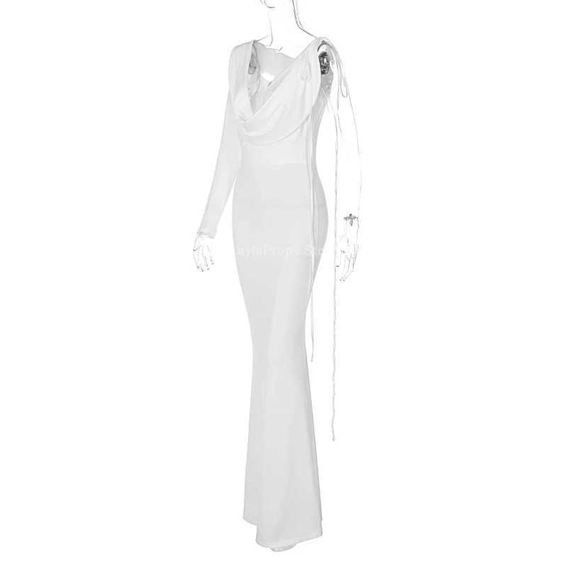 Maternity Dresses Fashionable and Sexy Pure Color One Shoulder Body with Maternity Dress for Photography and Parties X250224