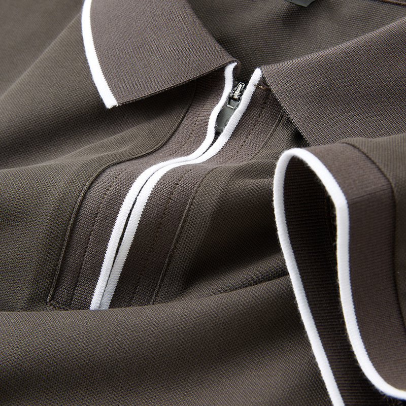 tracksuit Zipper Polo Shirt Short T-shirt Flip Collar Summer Casual Half Sleeve Leading Clothes Men's Wear Women