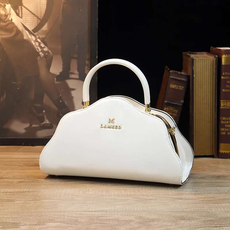Wine Red Shoulder Vip Handbag Genuine Leather Women's Bag