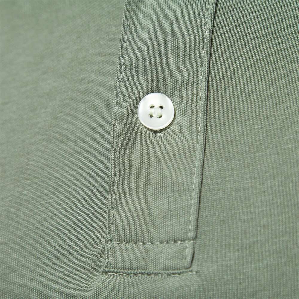 Cotton Embroidery Men's Solid Color Short Sleeve Polo Shirts For New Summer Brand Social Polos Men