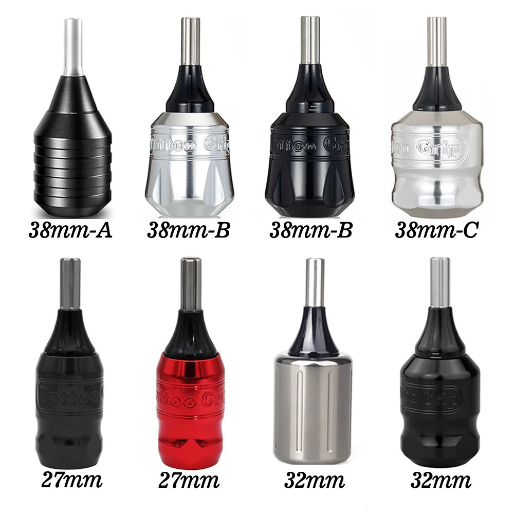 Kiss Of Dragon Cartridge Tattoo Grips 32mm 38mm 27mm Adjustable Twist Handle Tubes CNC Carving Aircraft Aluminum with Drive Bars 250306