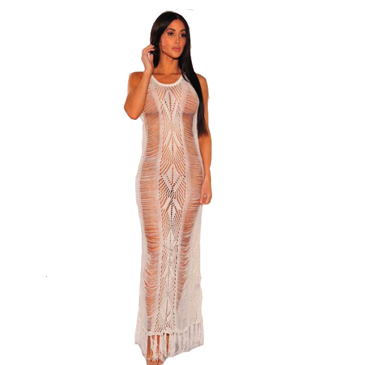 Fashionable Women's Dress, Tassel Knit Sweater, Hand Hook Bikini Cover Up, Beach Swimsuit