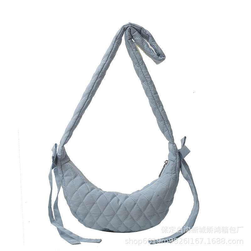 Wholesale New Korean Version Gge Embroidery Thread Dumpg Casual One Shoulder Crossbody Half Moon Bag, Fashionable Women's Bag B2