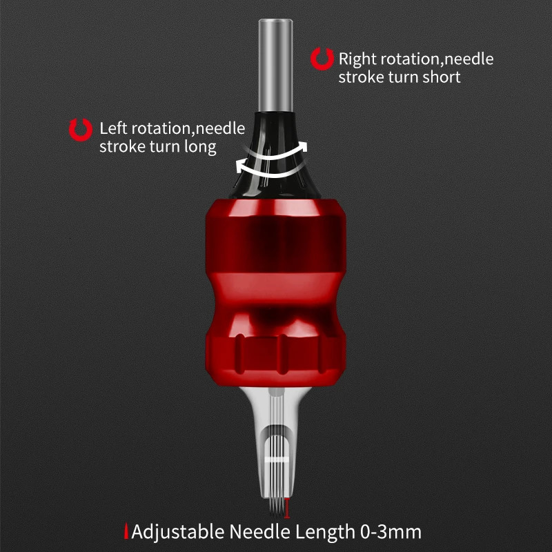 Aluminum Alloy Cartridge Tattoo Grips 32MM Adjustable Tattoo Tube for Cartridge Needle with Needles Bars 250306