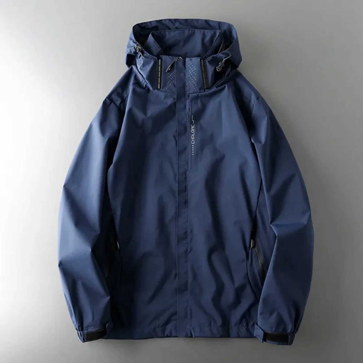 2023 New Mens Coat Spring Autumn Blue Casual Male Jacket Can Take Off The Hat Wind Proof Waterproof Outdoor Sweater Large TopT250311