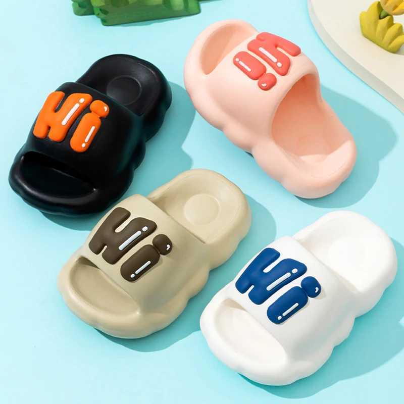 New Summer Aged 3-11 Children Slippers Fashion Comfort Sandals For Girls And Boys Non-slip Seabeach Flip Flops Home Kids ShoesT250311