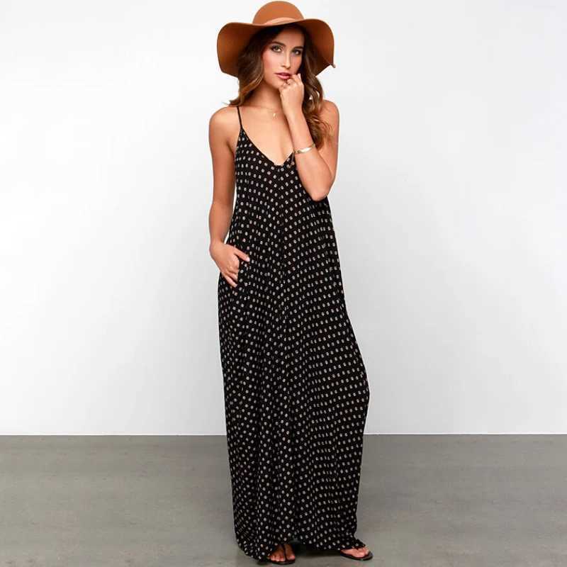 Women Summer Polka Dot Dresses 2022 New Trend Mom Ladies Sleeveless Costumes Europe and AmericaHoliday Beach V-Neck VestidosT250311