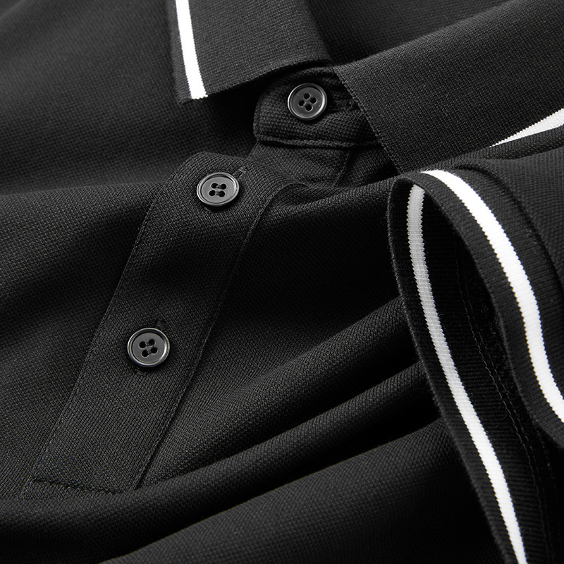Short sleeved polo business casual high-end shirt collar T-shirt ice silk summer trend men's 5A antibacterial tracksuit