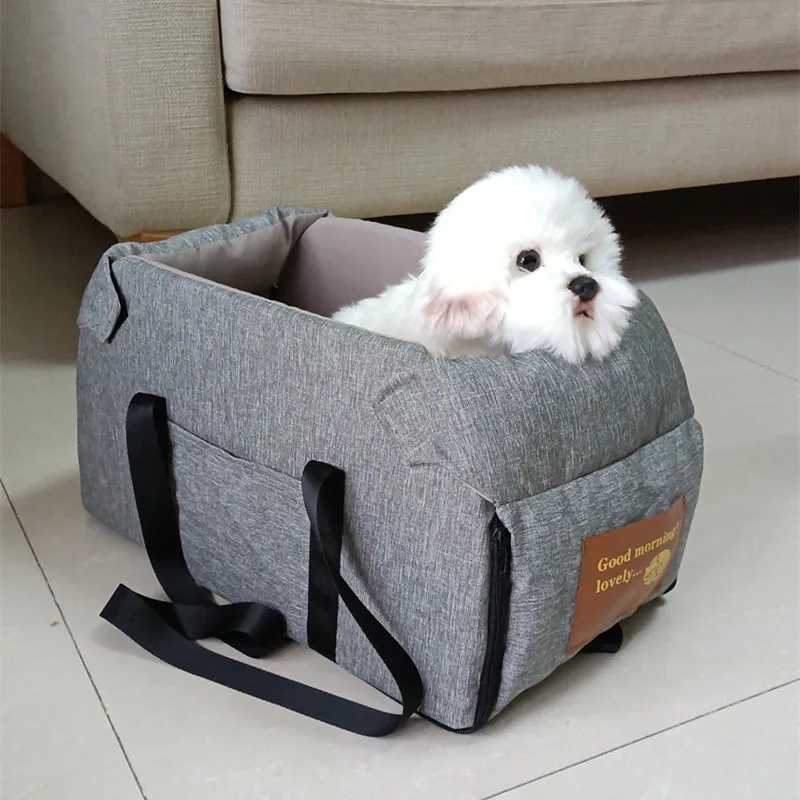 Travel Cat Dog Bed Transport Portable Car Central Safety Pet Seat Cat Dog Carrier Protector For medium/small Dog Bag Accessorie 250205