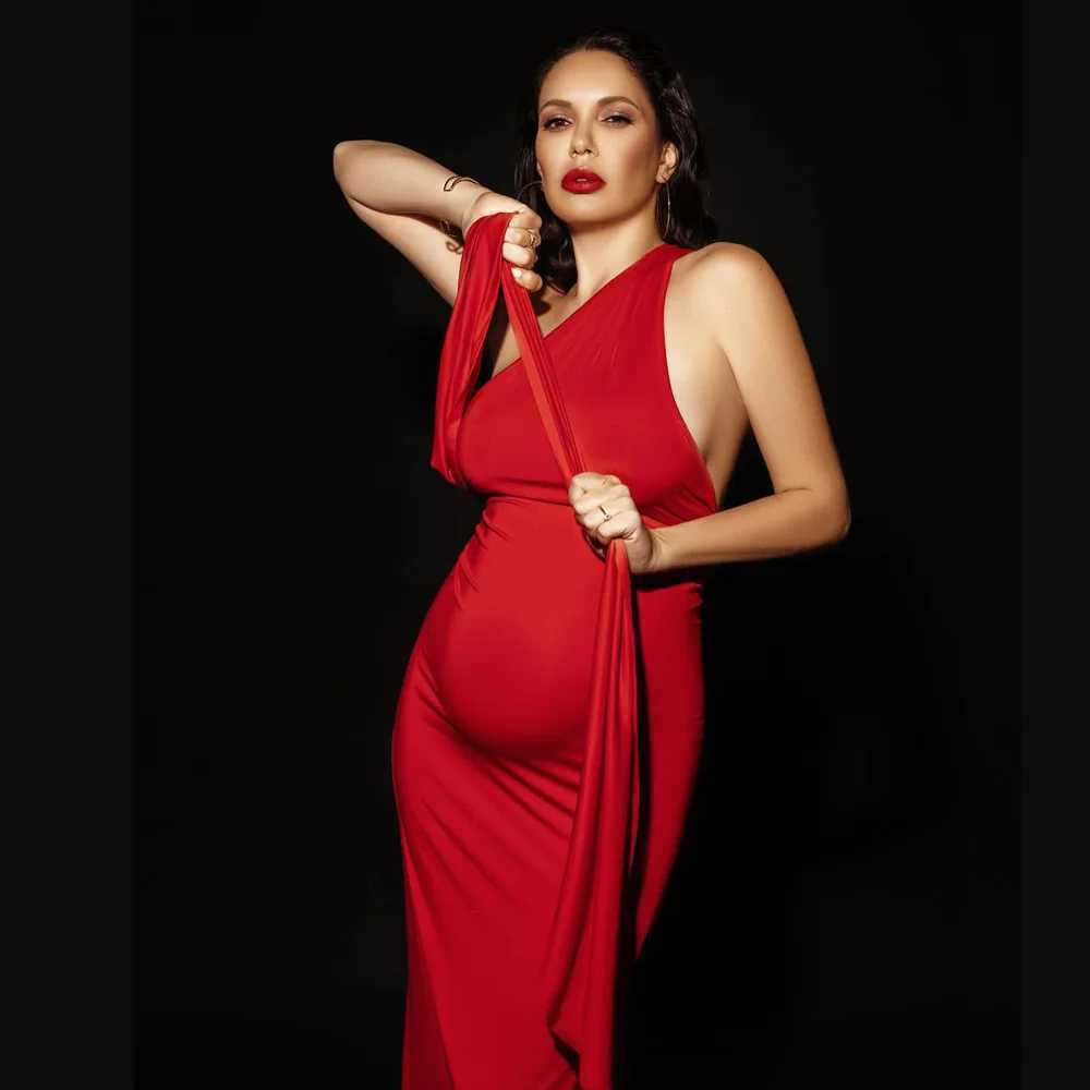 Baby Bathing Pregnant Dress Elegant Slimming Sleeveless Dress Photo Shooting Female Pregnant Dress Photography X250224