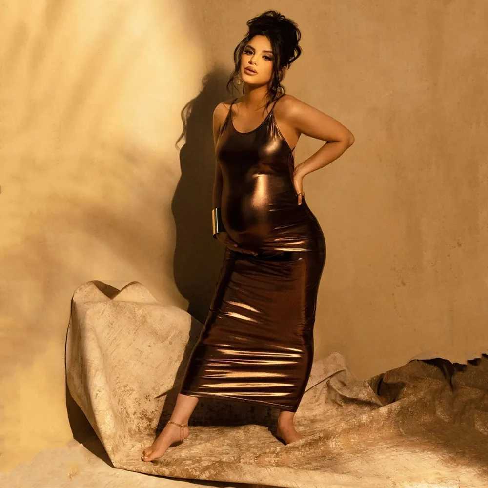 Sexy Backless Maternity Photography Dress Fashion Stretchy Skinny Pregnant Woman Photoshoot DressT250311