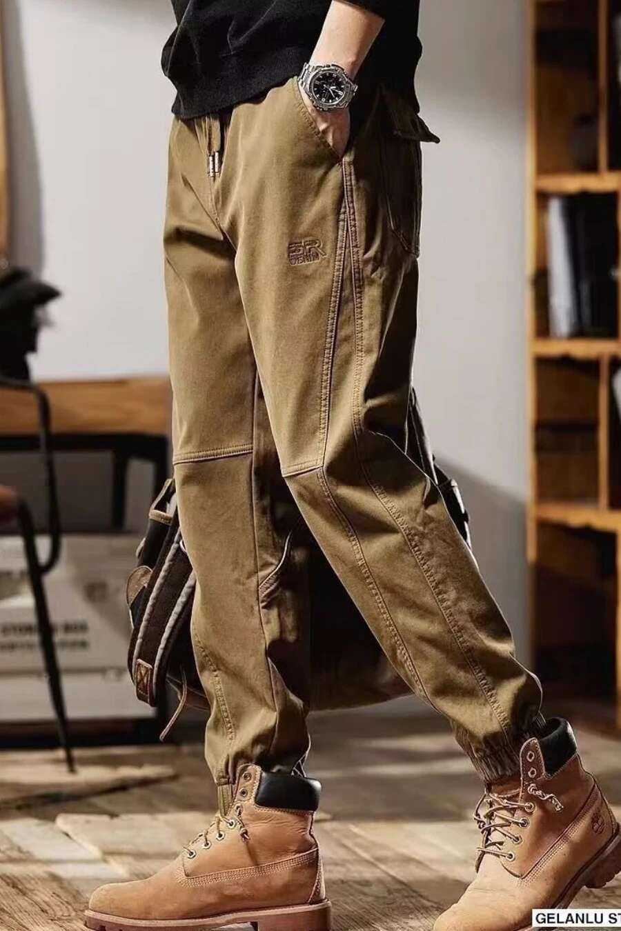 American Retro Workwear Casual Pants Fashion Designer Men s Loose Jeans Versatile Personality Trend Household Casual Pants 2025 New Style
