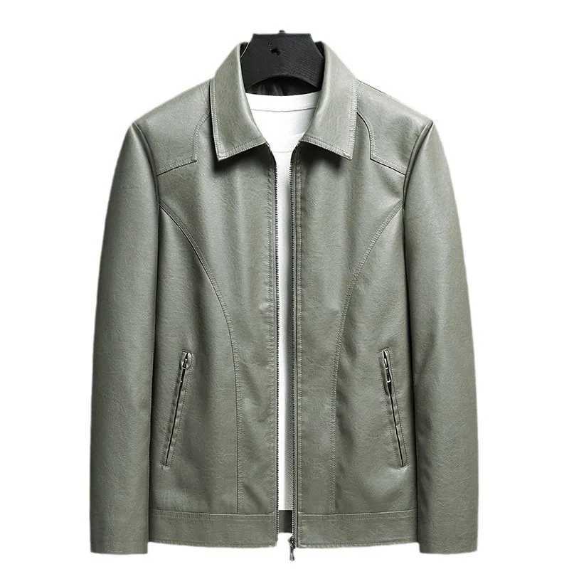 Spring Autumn Leather Jacket Men Casual Motorcycle Biker Jacket Coats Mens Vintage Outwear Man Fashion Jacket Male Plus Size 8XLT250311