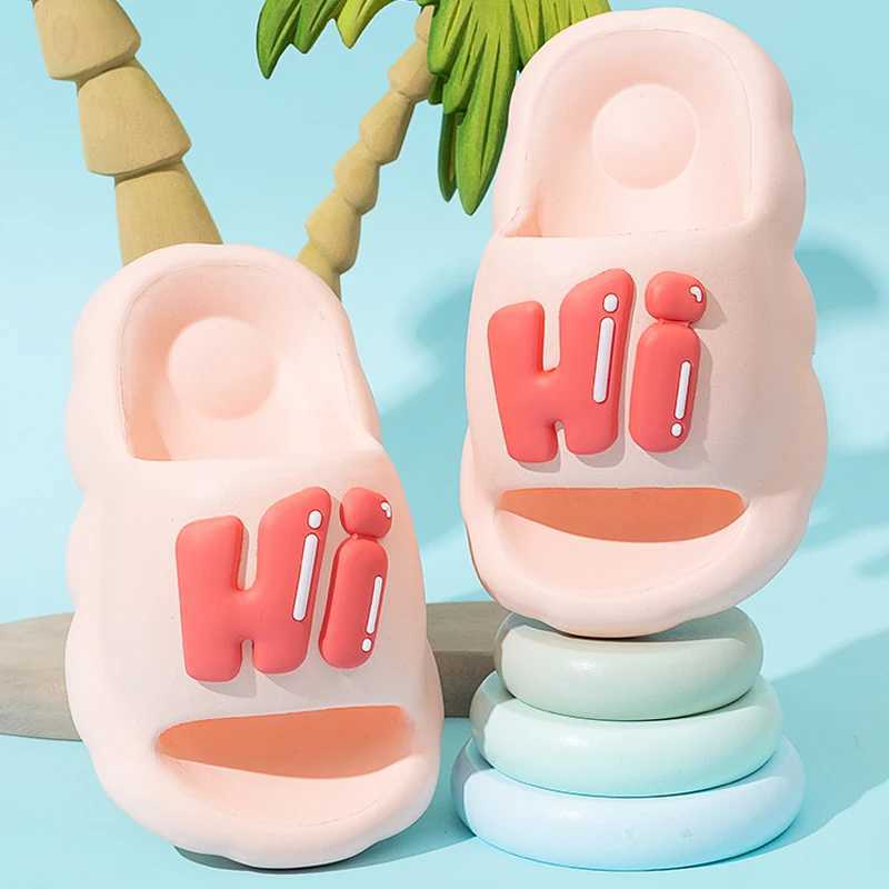 New Summer Aged 3-11 Children Slippers Fashion Comfort Sandals For Girls And Boys Non-slip Seabeach Flip Flops Home Kids ShoesT250311