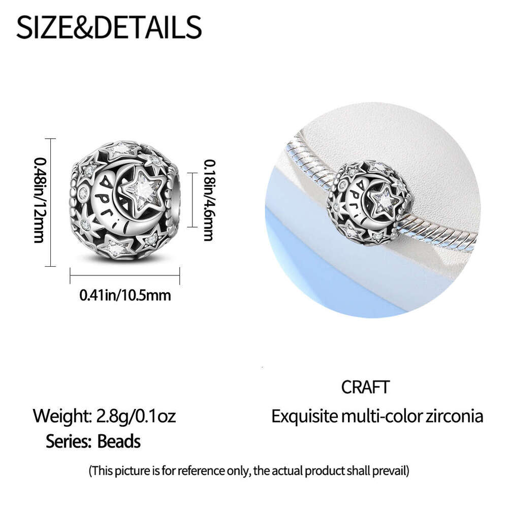 925 Sterling Silver birthstone Charms pendant beads bead Fit DIY jewelry accessories bracelet design new style fashion jewelry gift for women