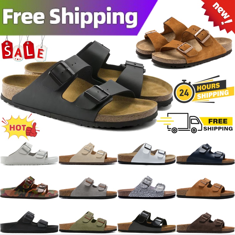 Free shipping Germany birkentocks clog Arizona sandals famous designer women clogs black chestnut brown grey red buckle mens outdoor slippers birkinstocksandals
