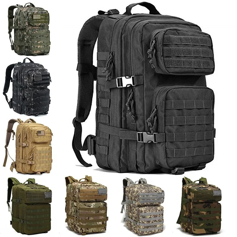 Mountaineering Shoulder Bag Outdoor 3P Attack Tactical Backpack Multifunctional Large-capacity Field Camping Waterproof Sports 250305