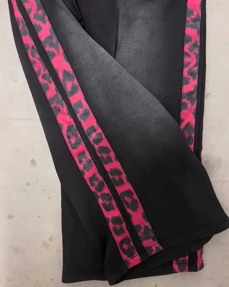 Eyehategarment Men Pants Fashion Harajuku Hip Hop New Stripe Jogger Drawstring Sweatpants Double Waist Cargo Trousers StreetwearT250311