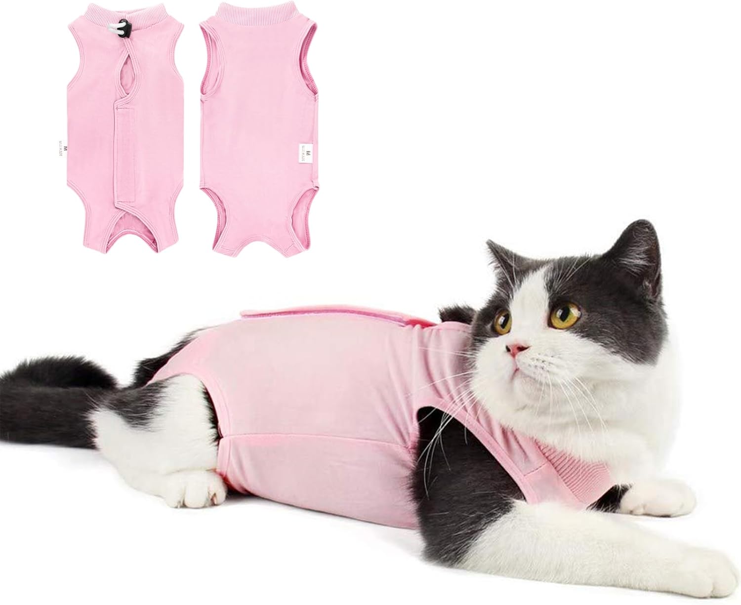 Cat Recovery Suit for Surgery, Abdominal Wound and Skin Protection, Breathable Onesie Alternative to E-Collar