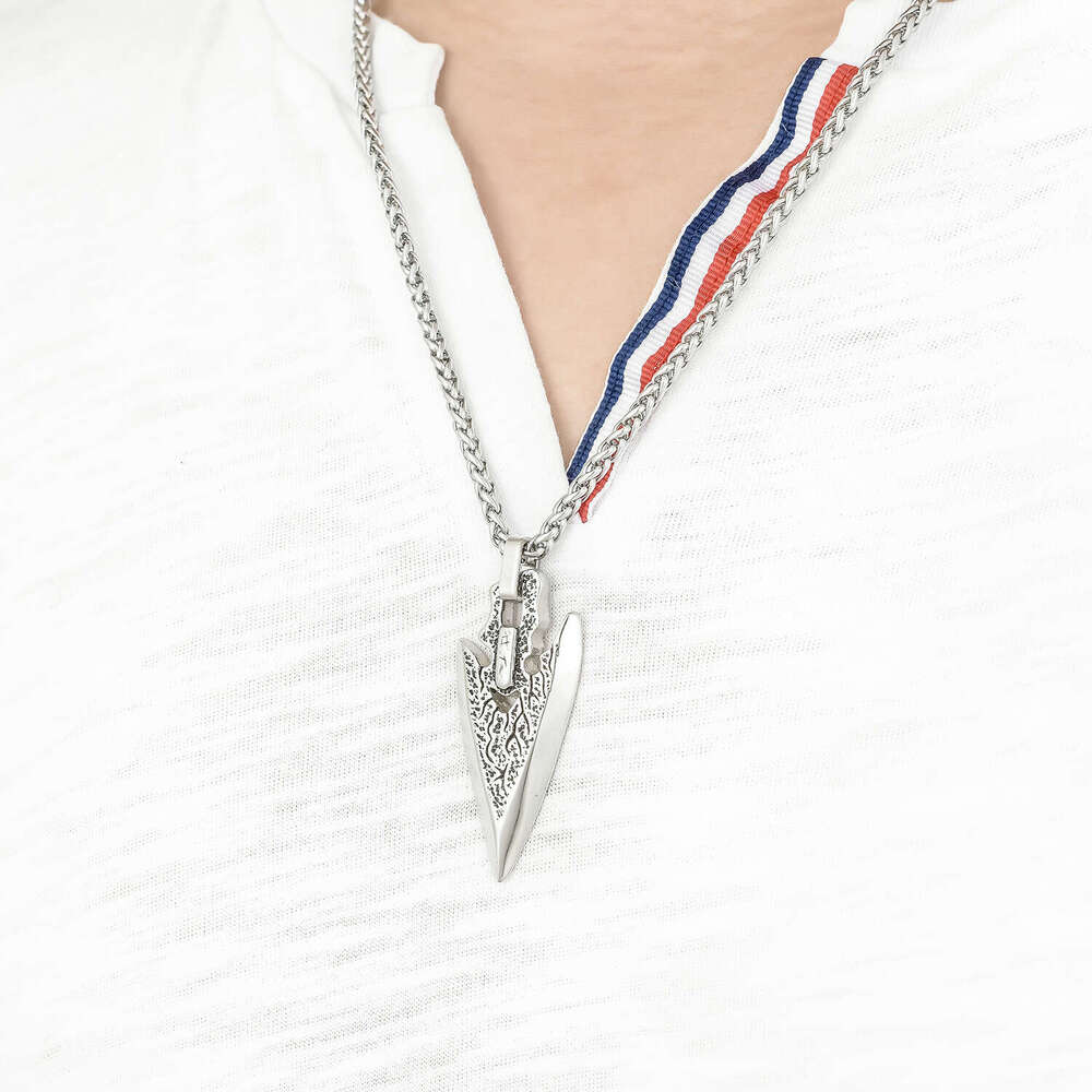 Jewelry Creative New Stainless Trendy Gold Pendant Personalized Titanium Steel Men's Necklace
