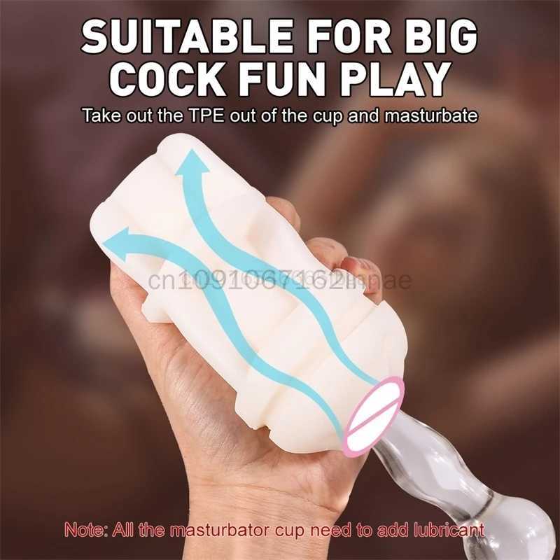 Hot Snail Male Masturbator Vagina Anal Oral Masturbation Cup Penis Massager Glans Exercise Blowjob Sex Toys for Men Adult Goods W250311