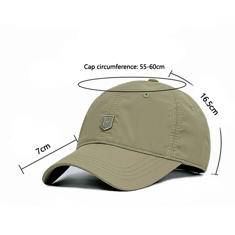 Outdoor quick drying golf fishing cap suitable for women summer sun hat baseball casual breathable adjustable protection 250311