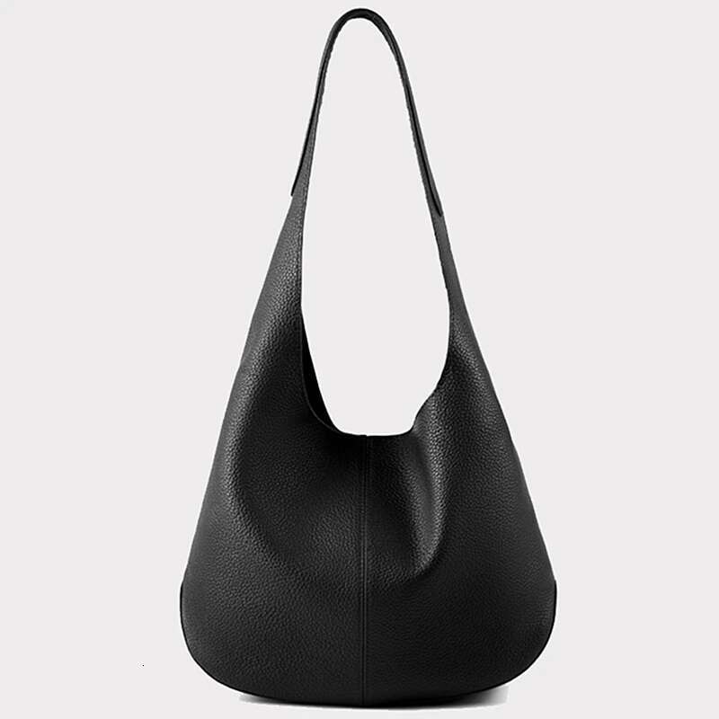 Toptrends Real 100% Genuine Leather Underarm Shoulder Bags For Women New 2024 Trend Designer Large Capacity Tote Ladies Handbags