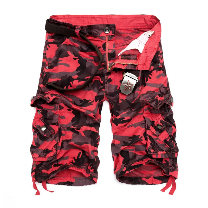 US Size Camouflage Loose Cargo Shorts Men Cool Summer Military Camo Short Pants Homme Cargo Shorts 250310