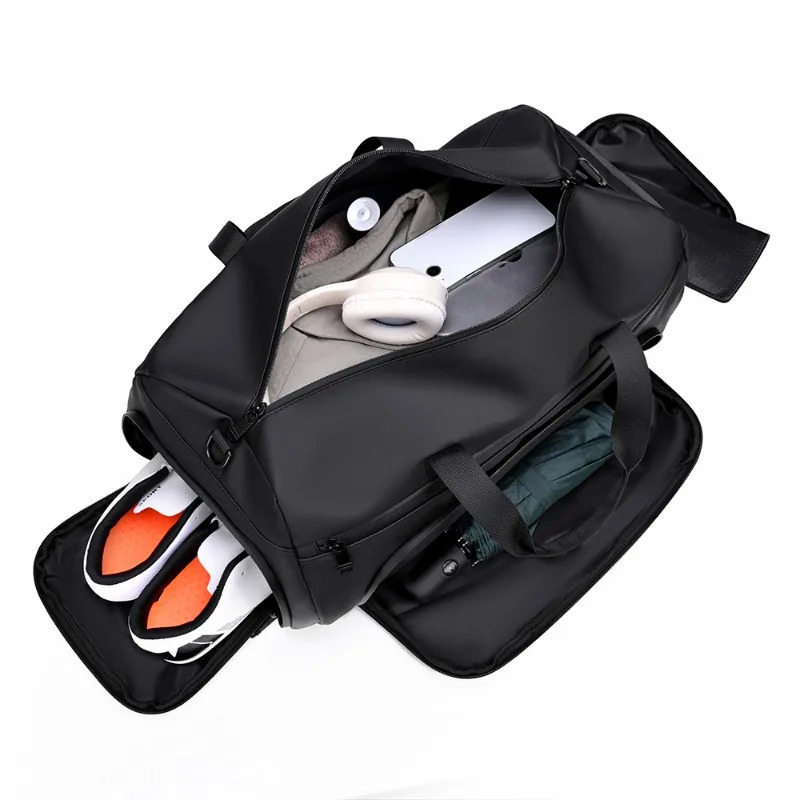Minimalist Mens Waterproof Traver Bag High Quality y ner Duffle Large Capacity Shoulder with Shoe Compartment 250311
