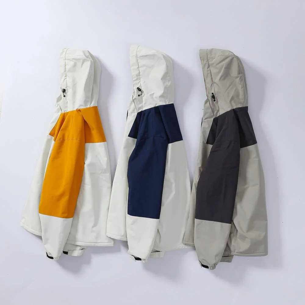 Thickening In Winter Warm Rain Jacket Men Women Waterproof Outwear Male Hooded Soft Sportswear Lovers Trekking WindbreakerT250311