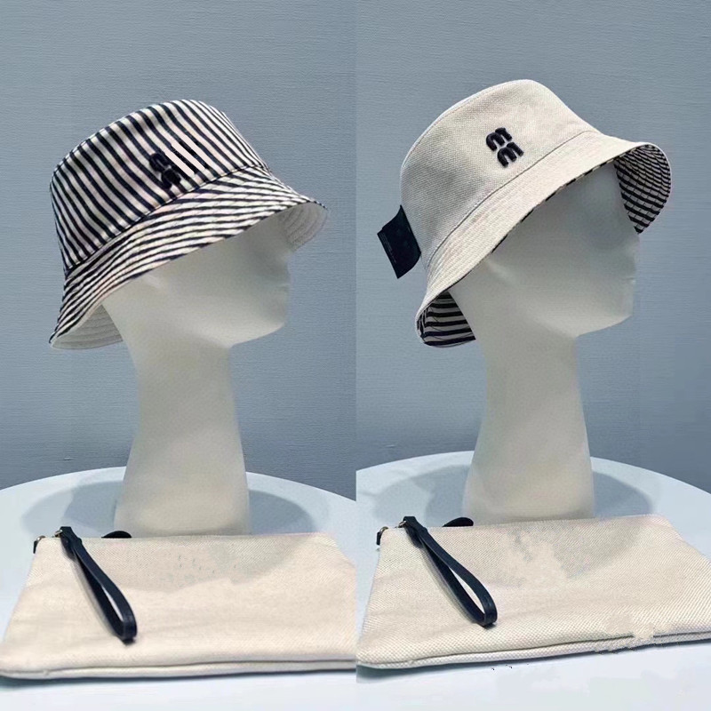 large brim sun Bucket Hats protection Luxury Designer Bucket Hat for Women Beach Sun Visor Sun Hat Summer Large Wide Brim Panama Bob beach hat Double-sided available