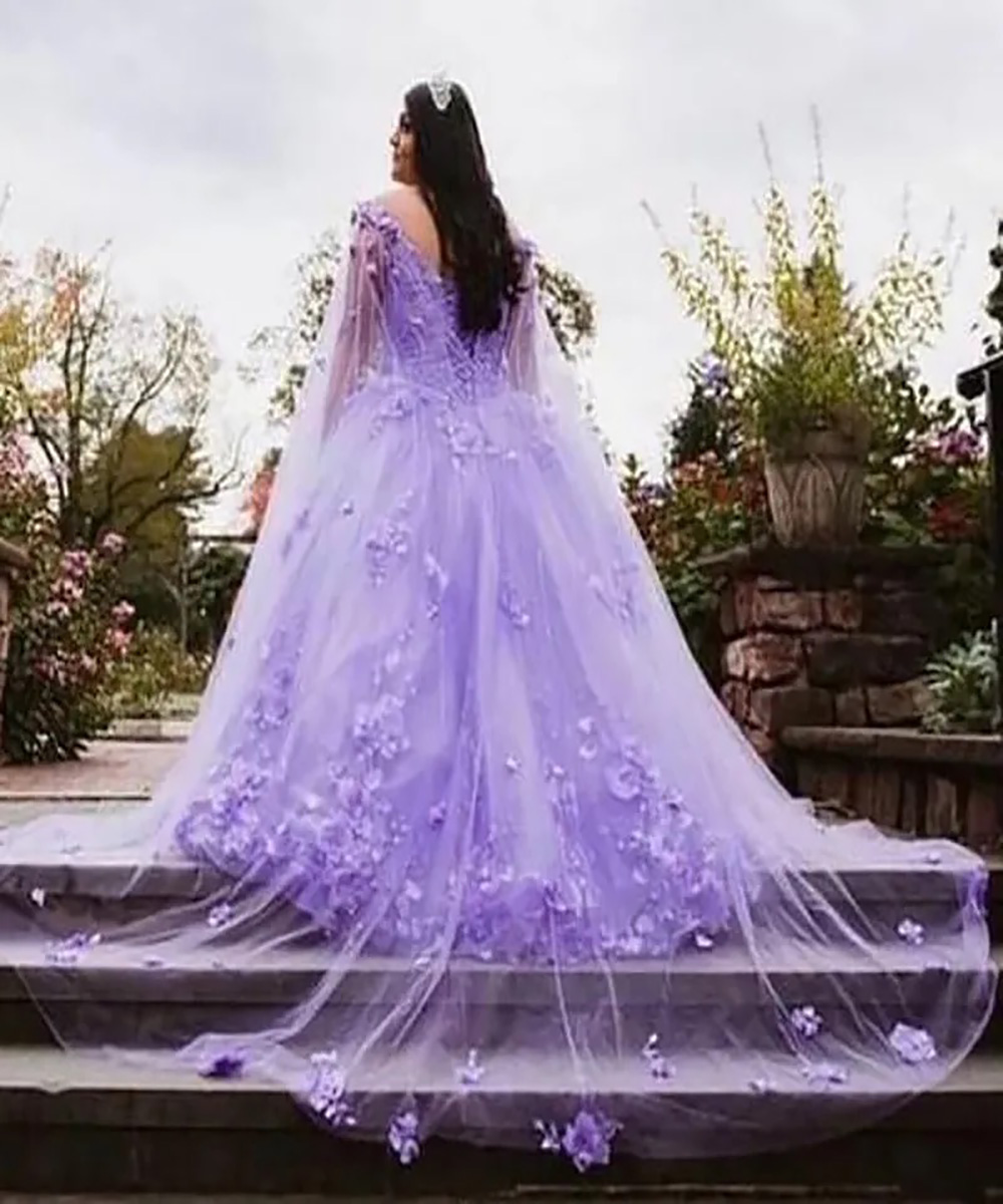 Quinceanera Dresses Special Occasion Dresses Formal Girls Pageant Ball Gown A Line Party Prom Gown Evening Off-Shoulder Sleeveless Plus Size Lavender 