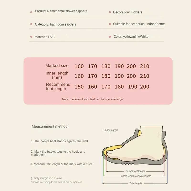 Girls Flower Slippers Summer Outings Wearing Cartoon Slippers Anti Slip Soft Sole Bathroom Slippers Children Home SlippersT250311