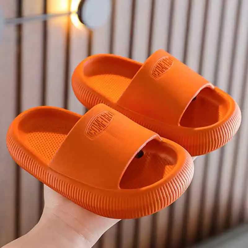 Childrens Slippers for Summer Boys and Girls Indoor Bathroom Soft-Soled Thickened Anti-Slip Baby Slippers and Cool SandalsT250311