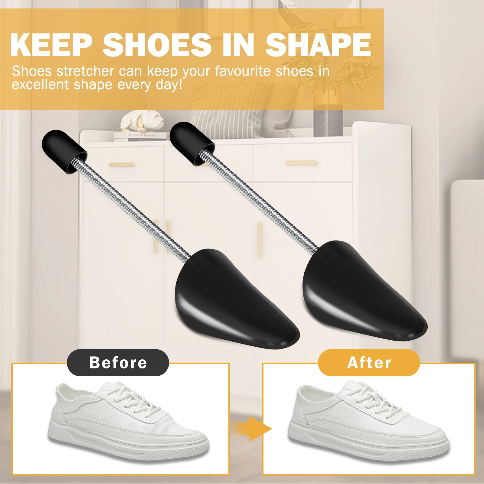 5 Pairs Shoe Stretcher Shoes Tree Shaper Rack Plastic Adjustable Length Men/Women Shoe Trees Stretcher Boot Holder Organizers 250305