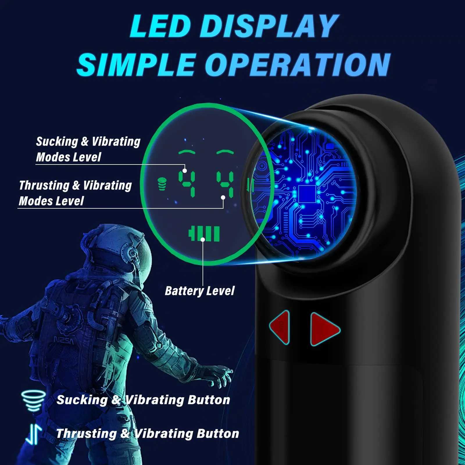 Realistic Vagina Automatic Male Masturbator Pocket Pussy Thrusting Sucking Blowjob Penis Vibrator Massager Adult Sex Toys 18 W250311