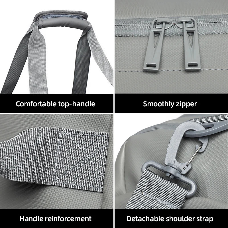 Men Travel Backpacks Multifunctional Luggage Storage Bag Waterproof Shoulder Bags with Shoe Pocket Wet Dry Separation Gym Packs 250311