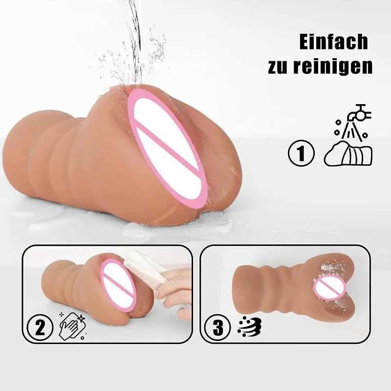 QUBANLV SexToys Male Masturbation Toy Full Size Masturbation Cup 650g Airplane Cup Real Vaginal Experience Adult Sex ProductXJ250311